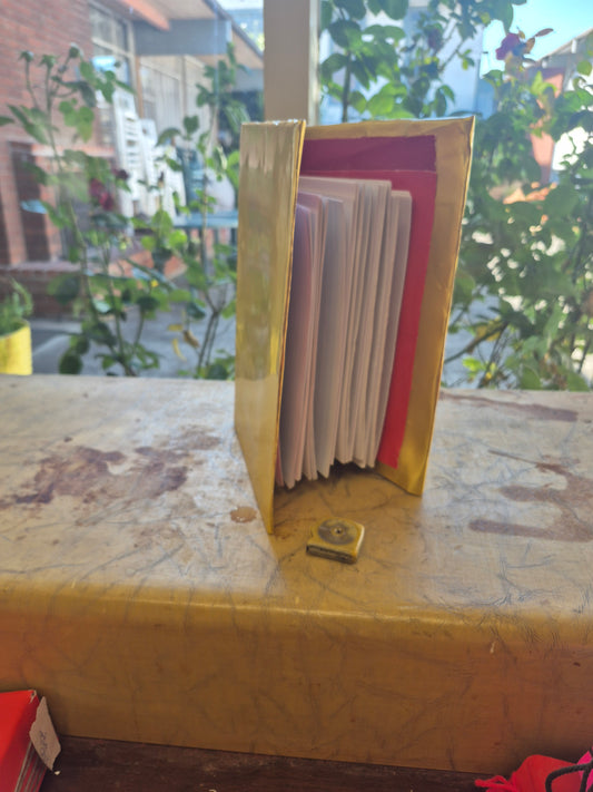The Golden Big Book - 11 × 7.5" - 200 pages of lined + blank paper