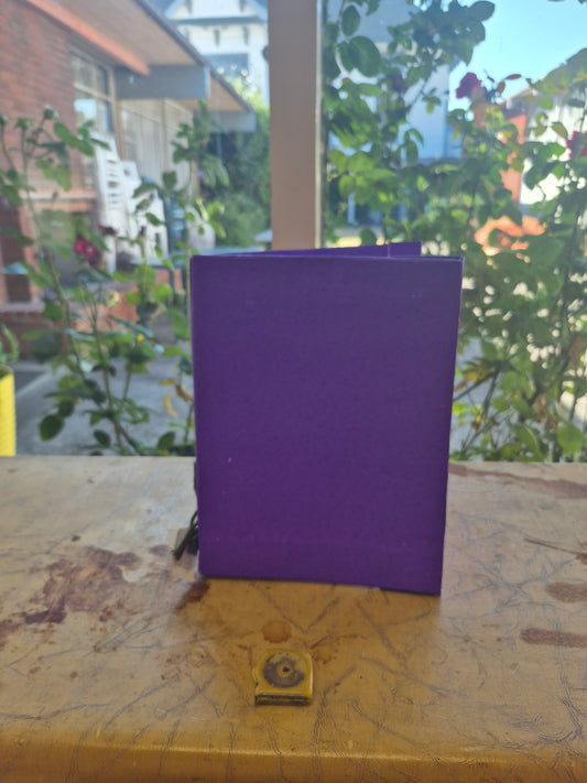 Purple & Pink granola journal - 10 + 7.5" - 100 pages of lined + blank pages